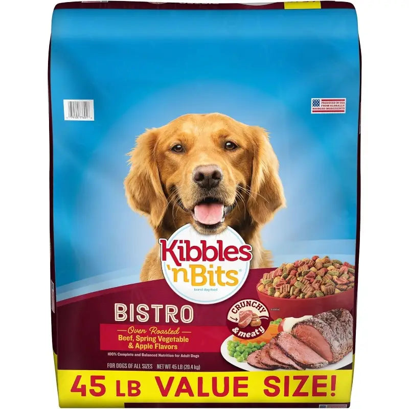 Bistro Oven Roasted Beef Spring Vegetable Apple Flavors Dry Dog Food 45 lb. Bag