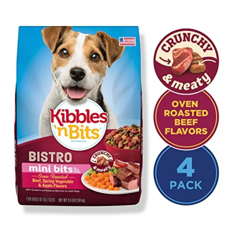 Small Breed Mini Bits Dry Dog Food 3.5 Lb Pack Of 4